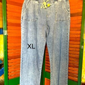 Casual Blue Denim Pants XL